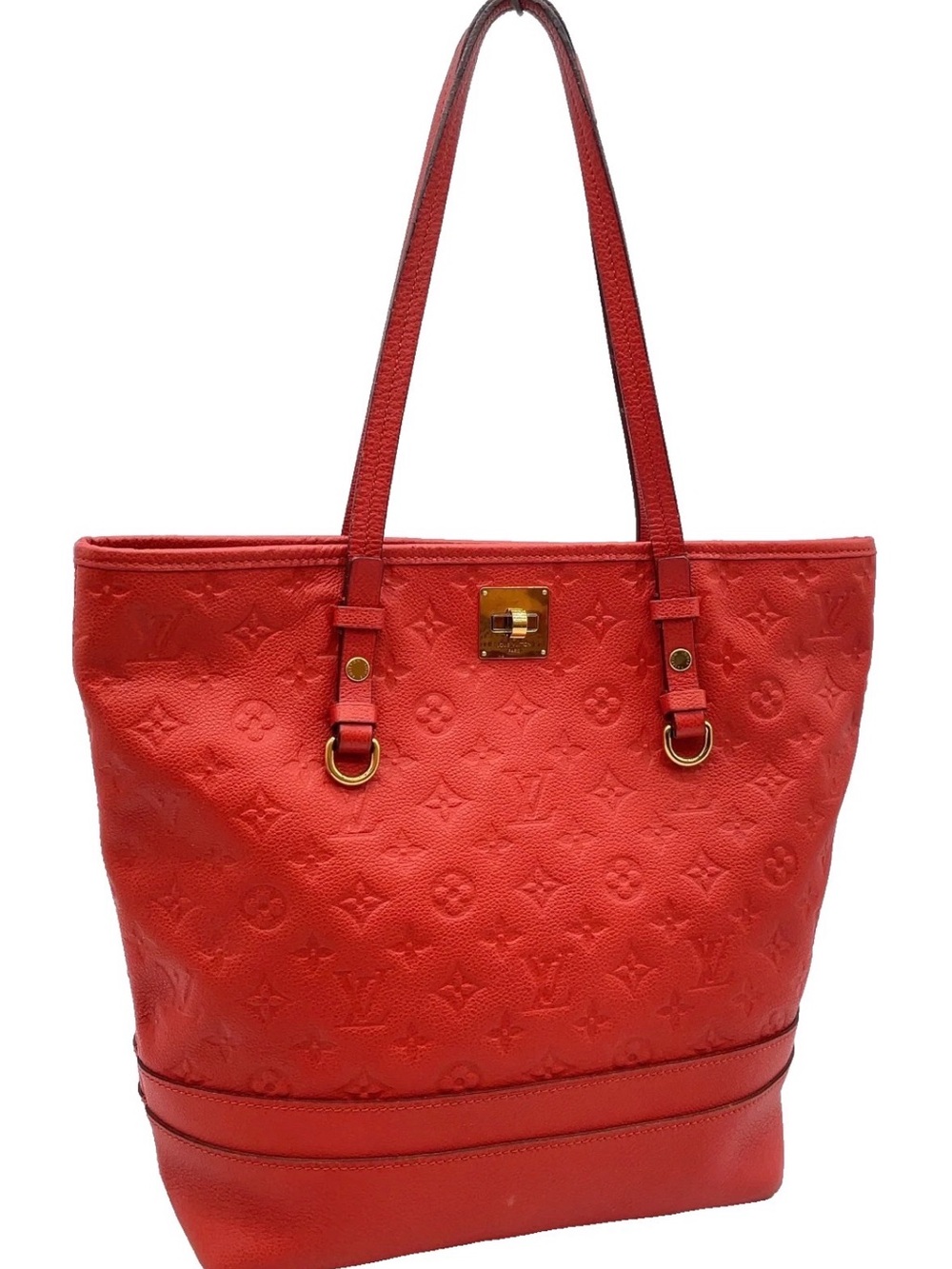 Louis Vuitton Citadine PM Red Monogram Empreinte Leather Tote - Picture 2 of 14